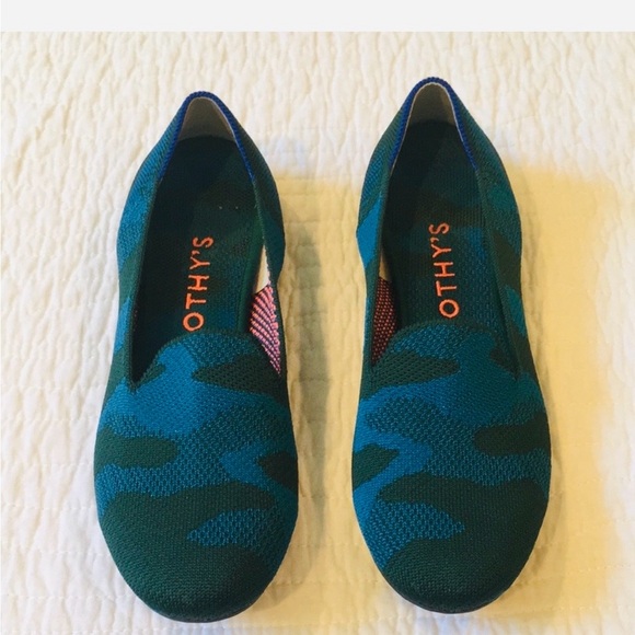 Rothy's Shoes - Rothy's Green and Blue Flats